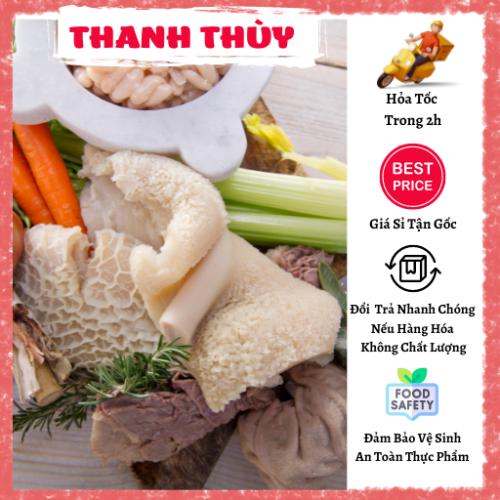 Lòng Bò Thập Cẩm (1kg) (Gồm Lá Sách, Lá Dày, Tổ Ong, Phèo, Lá Mía)